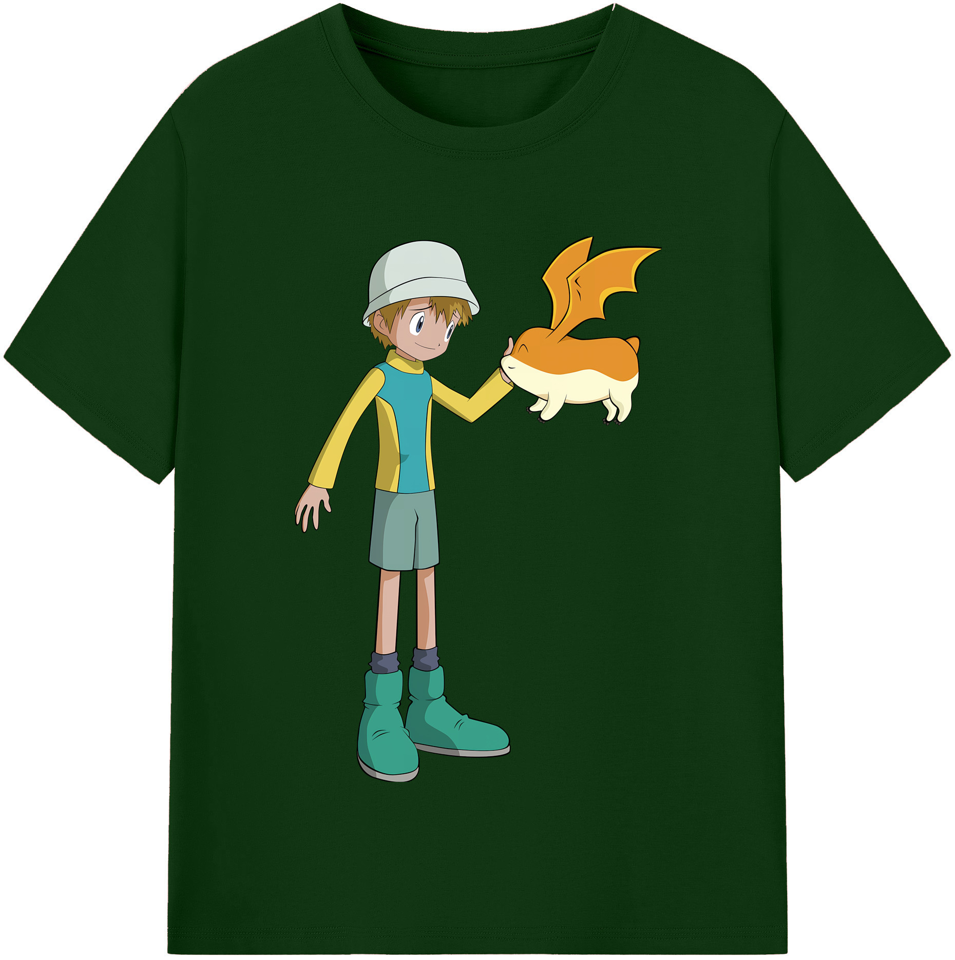 （画像用） Digimon デジタルモンスター/デジモン 綿100％半袖Tシャツ（フロントプリント）